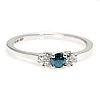 Inel de logodna din Aur 18k sau Platina cu Diamant Albastru si Diamante - model i71604