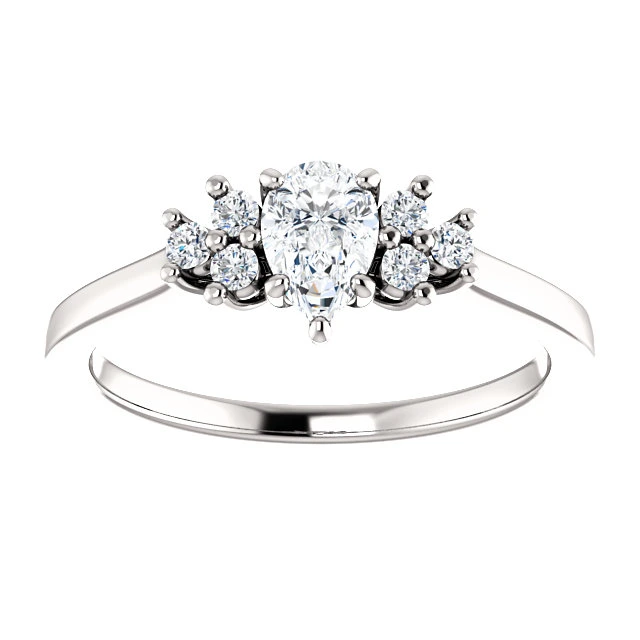 Inel de logodna din Aur 18k sau Platina cu Diamant Central Certificat GIA 0.30ct sau 0.40ct si Diamante secundare - model i71604