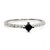 Inel de logodna din Aur 18k sau Platina cu Diamant Negru si Diamante - model i1227907