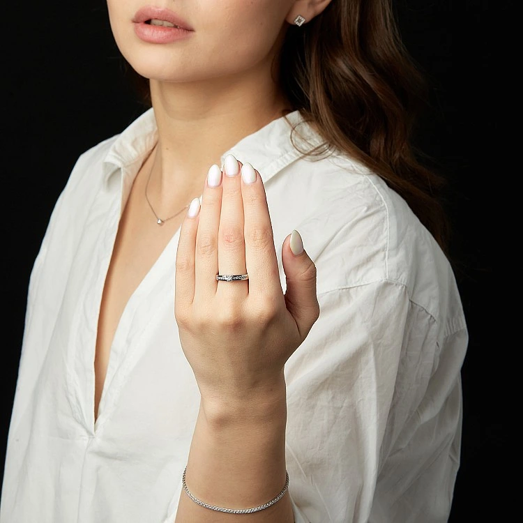 Inel de logodna din Aur 18k sau Platina cu Diamante 0.20ct - 0.25ct - model i2321