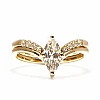 Inel de Logodna Modern din Aur 18k sau Platina cu Diamant Central Marquise GIA 0.50ct sau 0.70ct - model i4666