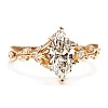 Inel de logodna din Aur cu Diamant Marquise certificat GIA - i4752