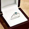 Inel de logodna din Aur 18k sau Platina cu Diamant Albastru si Diamante - model i2748
