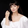 Cercei cu Tortite din Aur cu Diamante Rotunde - model c3620