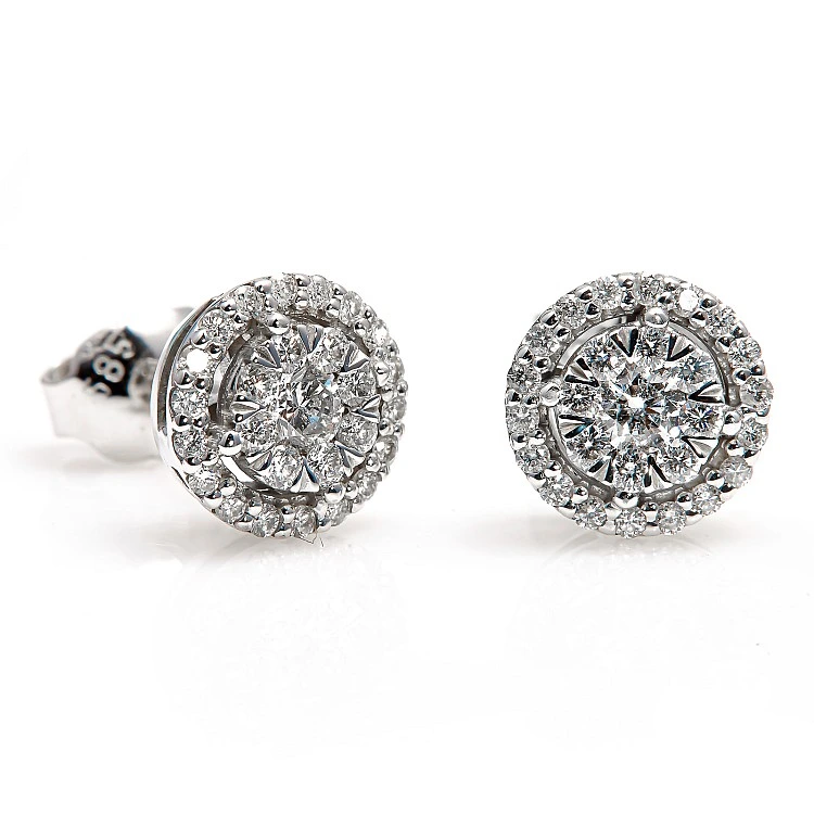 Set Inel si Cercei din Aur sau Platina cu Diamante - model set1647