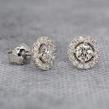 Cercei din Aur sau Platina cu Diamante - model c1857