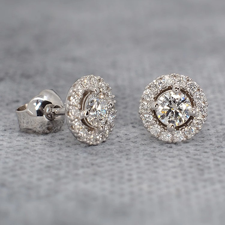 Cercei din Aur sau Platina cu Diamante - model c1857