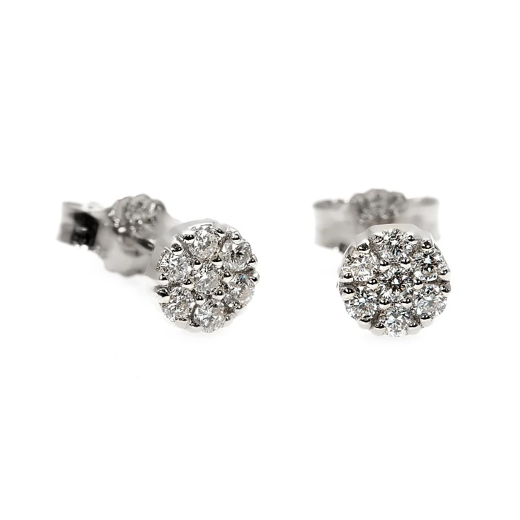 Cercei din aur cu diamante - model c1940