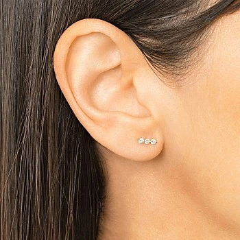 Cercei din Aur sau Platina cu Diamante - model c1976