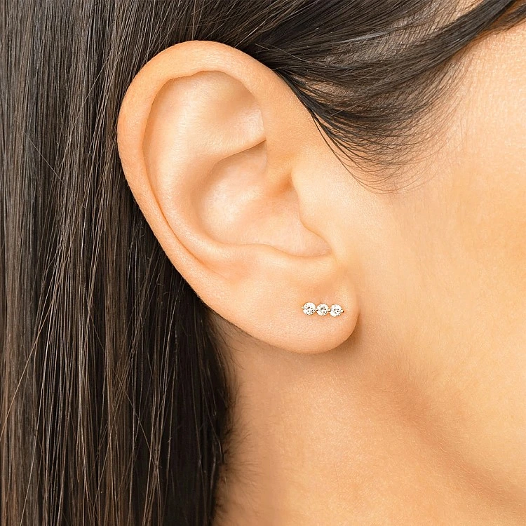 Cercei din Aur sau Platina cu Diamante - model c1976