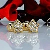 Cercei Stea din Aur sau Platina cu Diamante - model c536