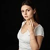 Cercei Stud din Aur Galben 14k cu Diamante Incolore - model c577