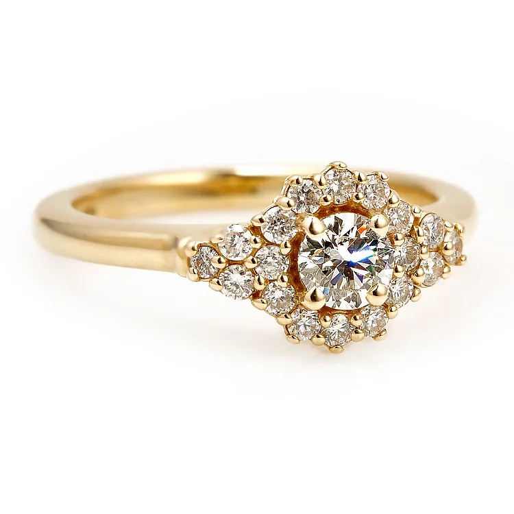 Inel de logodna Anturaj din Aur 18k cu Diamant Briliant certificat GIA - model i122650