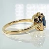 Inel Cadou din Aur cu Topaz si Diamante - model i029