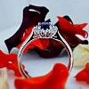 Inel Cadou Kate Middleton din Aur sau Platina cu Ametist si Diamante - model i055