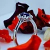 Inel Cadou Kate Middleton din Aur sau Platina cu Ametist si Diamante - model i055