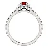 Inel de logodna din Aur 18k sau Platina cu Rubin si Diamante - model i122092