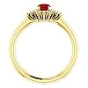 Inel de logodna din Aur 18k sau Platina cu Rubin si Diamante - model i122650