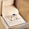 Inel de logodna din Aur 18k sau Platina cu Safir si Diamante - model i122650