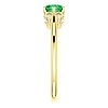 Inel de Logodna din Aur 18k sau Platina cu Smarald si Diamante - model i122995