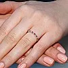 Inel Cadou din Aur sau Platina cu Rubine si Diamante - model i018