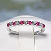 Inel Cadou din Aur sau Platina cu Rubine si Diamante - model i018
