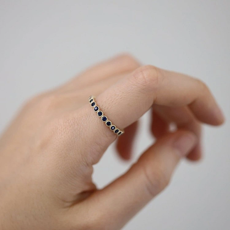 Inel Cadou din Aur sau Platina cu Safire - model i2003