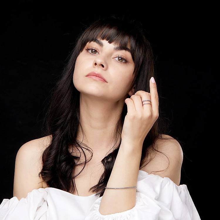 Inel Cadou din Aur Galben 18k cu Safire - model i3149