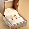 Inel de Logodna din Aur 18k sau Platina cu Smarald si Diamante - model i025