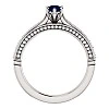 Inel de logodna din Aur 18k sau Platina cu Safir si Diamante - model 122474