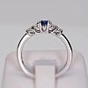 Inel de Logodna din Aur 18k sau Platina cu Safir si Diamante - model i122543