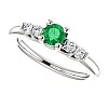 Inel de Logodna din Aur 18k sau Platina cu Smarald si Diamante - model i122543