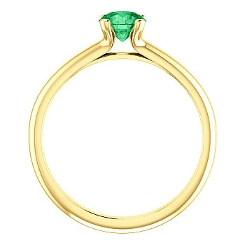 Inel de logodna din Aur cu Smarald - model 122005