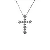 Pandantiv Cruciuliță din Aur cu Diamante Rotunde - model pan3661
