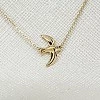 Colier cu Randunici din Aur 14k cu Diamant - model col1346