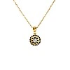 Pandantiv Anturaj din Aur cu Diamant Incolor si Diamante Negre - model pan1647