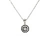 Pandantiv Anturaj din Aur cu Diamant Incolor si Diamante Negre - model pan1647