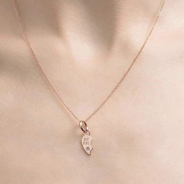 Set Pandantive Best Friend din Aur sau Platina cu Diamante - model pan1978