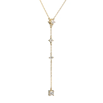 Colier in forma Y din Aur cu Diamante incolore - model col2054
