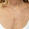 Colier in forma Y din Aur 14k cu Diamante incolore - model col2069
