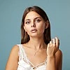 Cruciulita din Aur cu Diamante Incolore - model pan2661