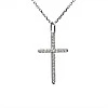 Cruciulita din Aur cu Diamante Incolore - model pan2661