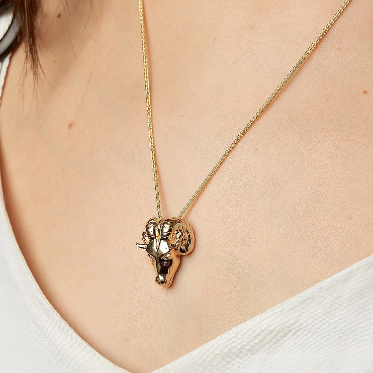 Pandantiv Zodia Berbec din Aur - model pan2668