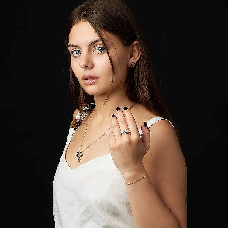 Pandantiv Zodia Berbec din Aur - model pan2668