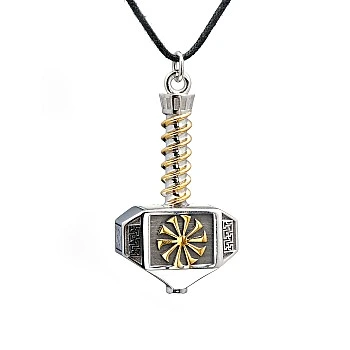 Pandantiv Ciocan Thor din Aur sau Platina - model pan2926