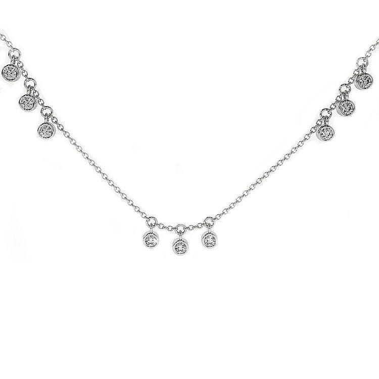 Colier din Aur 14k cu Diamante rotunde - model col3126