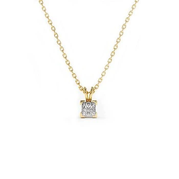 Pandantiv cu Diamant Patrat din Aur - model pan3137