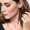 Pandantiv Anturaj din Aur cu Smarald Oval si Diamante - model pan3153
