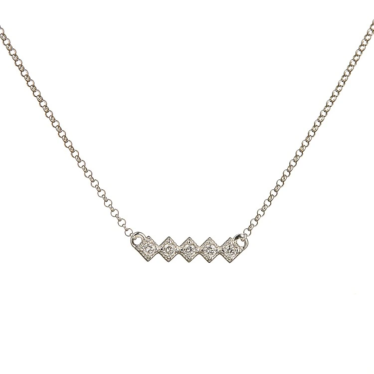 Pandantiv din Aur sau Platina cu 5 Diamante Naturale - model pan562