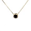 Choker din Aur cu Diamant Negru - model pan563